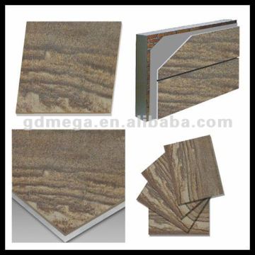 dark brown wooden sandstone wallboard