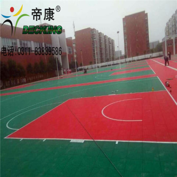 interlocked PP suspended modular sports flooring tiles