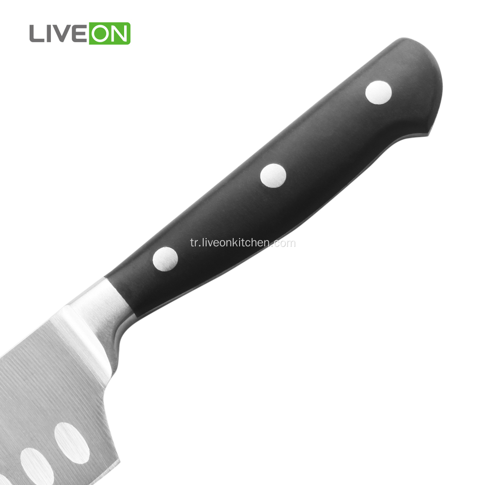 5.5 inç 420J2 Çelik Bıçak Santoku Nakiri Bıçak