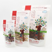 Customize laminated plastic bags food grade clear zipper top food packing bag