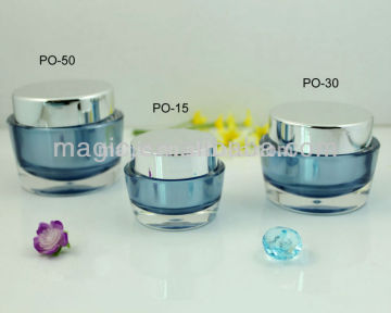 15.30.50g Oval Shape cosmetic cream containers clear acrylic cosmetic container cosmetics packaging containers