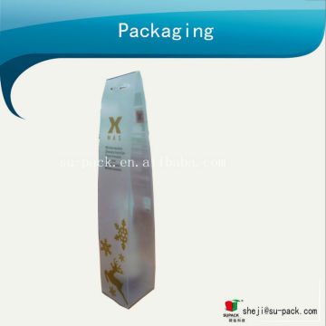 PVC frosted printing packaging gift box with hanging holes