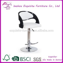 white leather bent plywood bar chair for pub