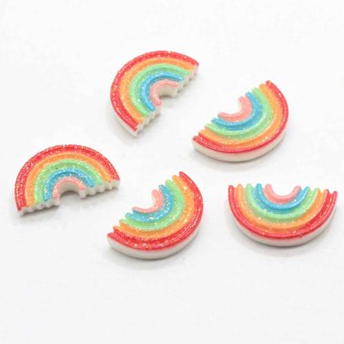 100PCS Glitter  Flatback Planar Resin Color DIY Crafts Supplies Arts Phone Shell Decor Material Hair Accessories Kids Toy