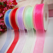 Stitched Sparkle Organza Ribbon for Decoration/Wedding/Christmas/Bows/Fashion/Wrapping