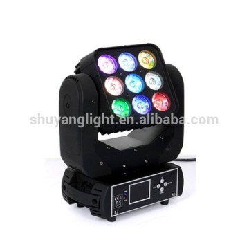 2015 hot sale 9X10w 4in1 rgbw led matrix moving head light made in China