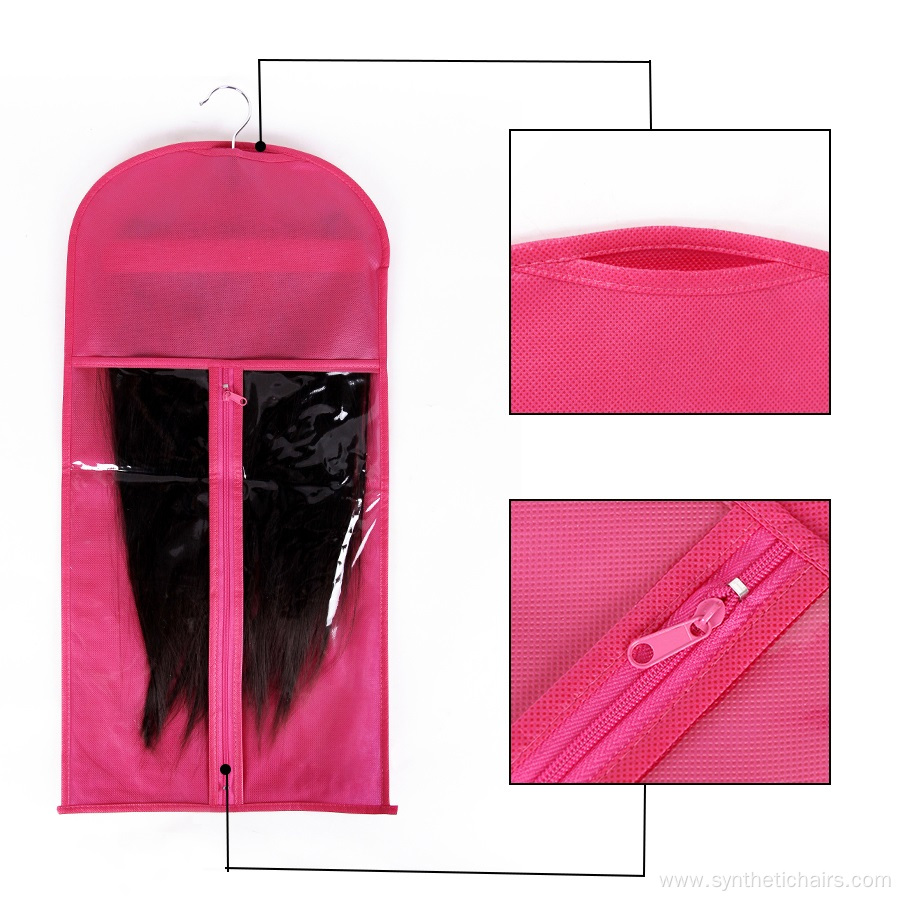 Wholesale Non-woven Clear Wig Storage Bag With Hanger