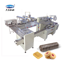 Skywin Automatic Sandwich Cookie and Biscuit Edge Packing Machine