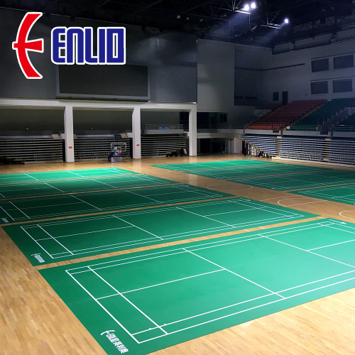 Tapete para cancha de bádminton aprobado por BWF con líneas de dibujo