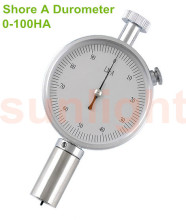 Analog Shore A Hardness Meter, Rubber Durometer, 0-100HA Shore A