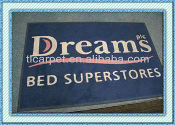 100% nylon printed rug, printed logo mat