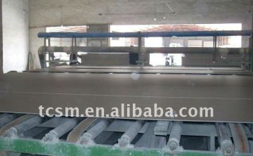 Interior paper faced gypsum board production line