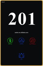 Tempered glass hotel doorbell panel