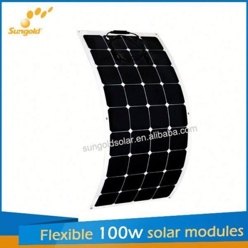 100w flexible solar panel for boats made of Sunpower cells in China