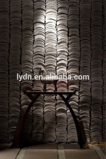 Interior wall decorations bent clay tiles