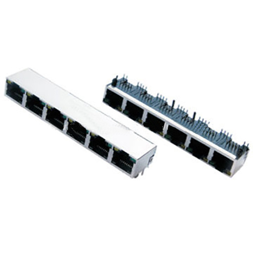 RJ45ジャックサイドENTRY1X6ポートシールド