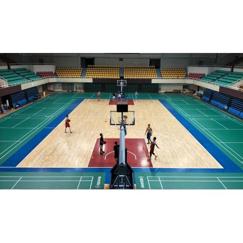 Piso de cancha de básquetbol de vinilo para interiores