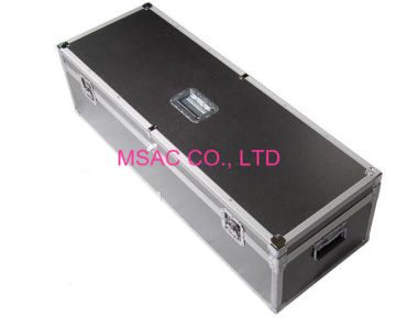 Custom Black Aluminum Flight Case / Instrument Carrying Cases With Wave Foam