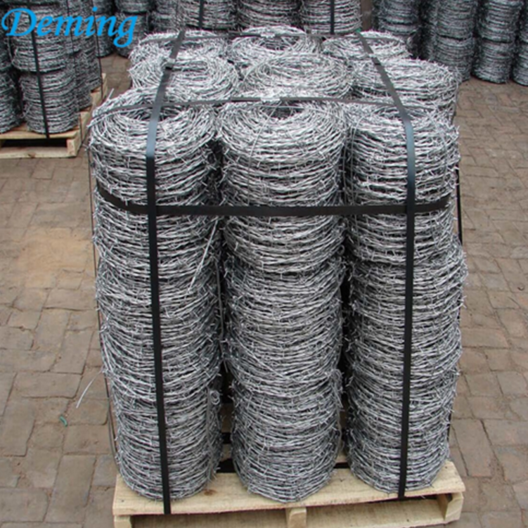 Factory Sales 25kgs Galvanized Barbed Fencing Wire