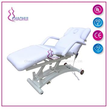 Adjustable electric facial bed