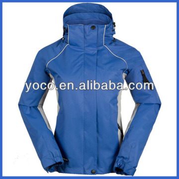 Blue slim fit winter jacket women jacket model