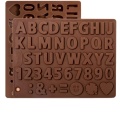 Hot Sale Silicone Letter Number Chocolate Candy Molds