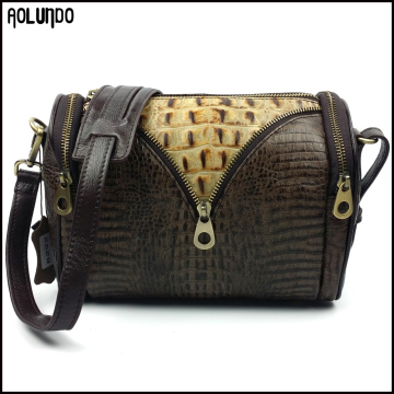 Fashion crocodile skin leather lady handbag