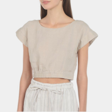 100% Linen Short T-shirt