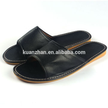 Men Summer Leather Sandals Men Leather Slippers