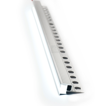 Modern Square Aluminum Tile Trim with LED Lights