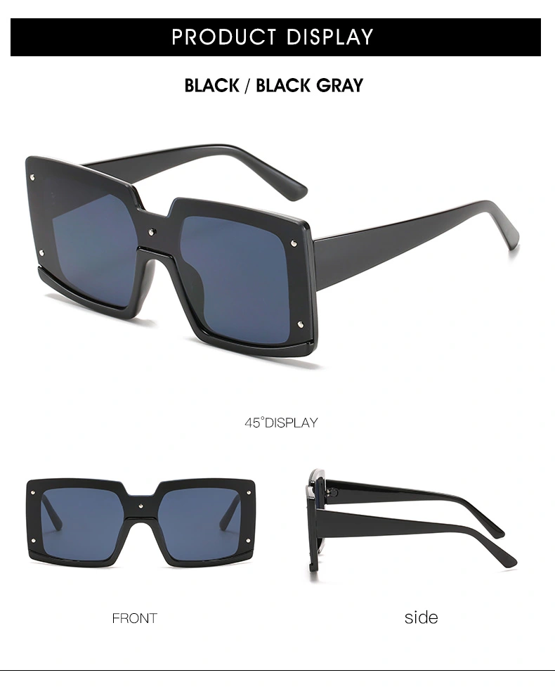 2021 New Fashionable Rectangle Shape Women Ready Sunglasses