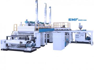 Thermal film extrusion coating machine