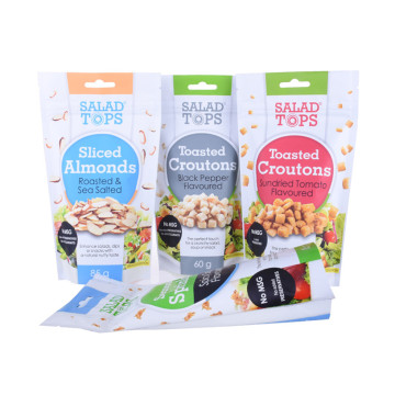 Eco Friendly Green PE Plastics 250G Snack Packaging