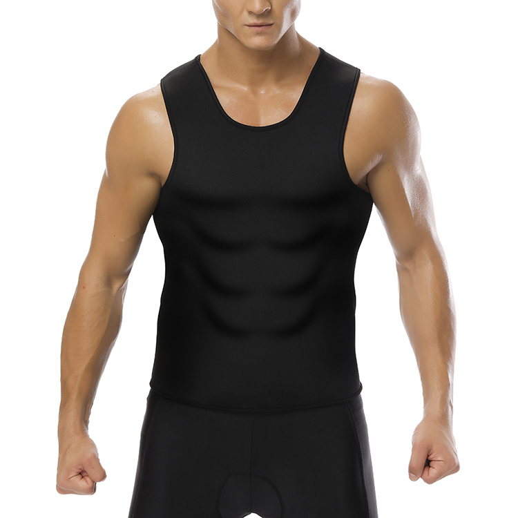 OEM Black Large Size Mens Neoprene Workout Waist Trainer Vest