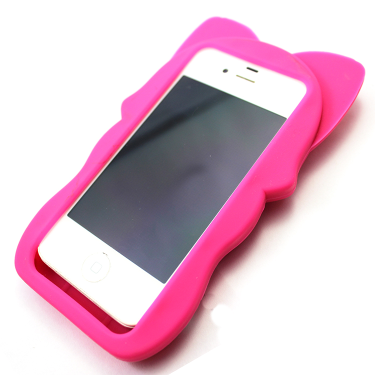 Lovely animal shape silicone iphone5s phone case for gifts