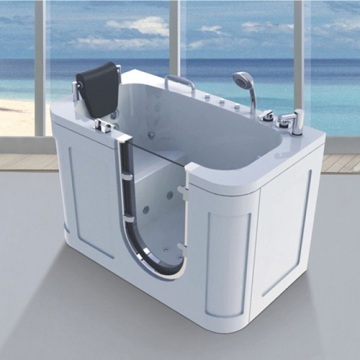 Vasca da bagno con porta doccia in vetro per anziani idromassaggio Whirlpool