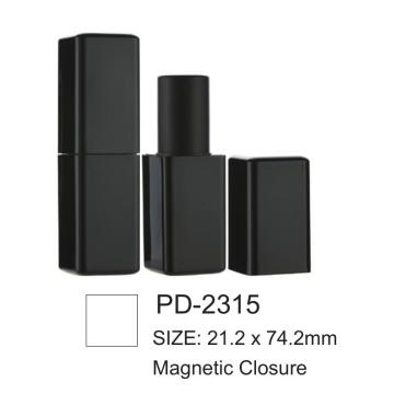Empty Plastic Square Magnetic Closure Lipstick Tube