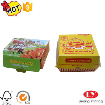 Boîte de nourriture de boîte d&#39;emballage de hamburger bon marché