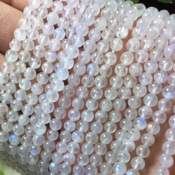 high quality jewelry natural stone beads loose gemstone selenite stone white moonstone beads