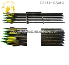 Topoint Archery,30" camo carbon Arrows for compound bow,TP030-CAMO