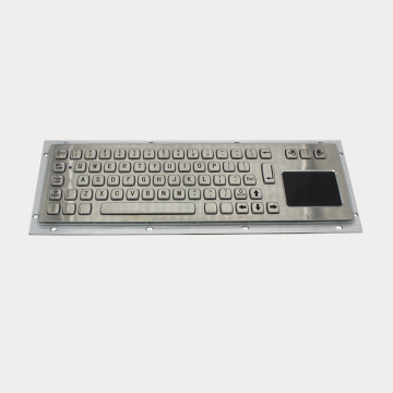 Keyboard logam vandal dengan pad sentuh untuk kios