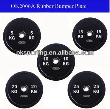 Black Rubber Olympic Bumper Plate