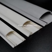 PVC Floor Trunking System/Good insulation half round curve pvc arc floor cable trunking various sizes plastic pvc floor trunking