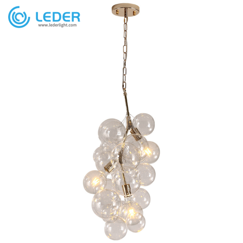 Lampada da soffitto moderna in cristallo LEDER