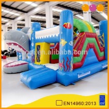 Jaws slide inflatables combo for fun/inflatable jurassic fun park