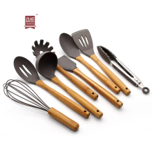 Kitchen Accessories Home and Kitchen Cookware Sets Silicone Bamboo Kitchen Utensils Sets Cooking Utensils Cookware Sets