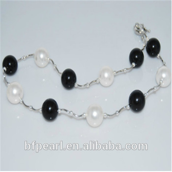 Wholesale 17" 14mm Shell Pearl Tin Cup Necklace