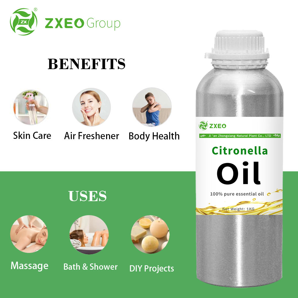 Óleo essencial de citronela natural pura para aromaterapia