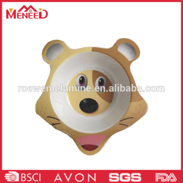 Lovely dog head shaped food bowls, unique dsign kids bowls