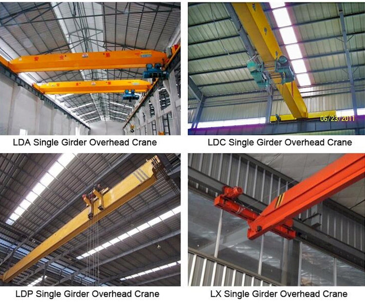 3 ton to 32 ton LD Workshop Single Girder Overhead Crane with Limit Switch Electric Wire Rope Hoist by Manufacturer Price